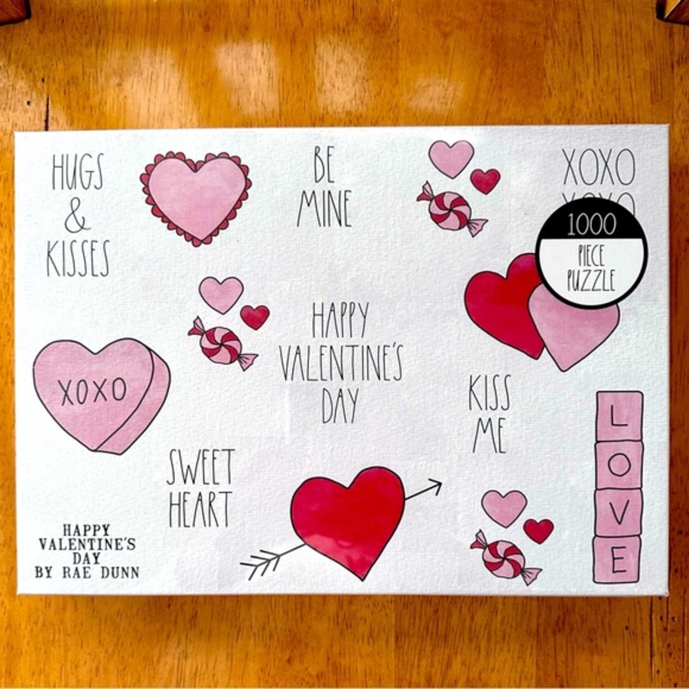 Rae Dunn HAPPY VALENTINE'S DAY 1,000 Piece Puzzle Brand NEW!!